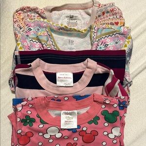 Lot of 4 Colorful Kids Pajamas Sets